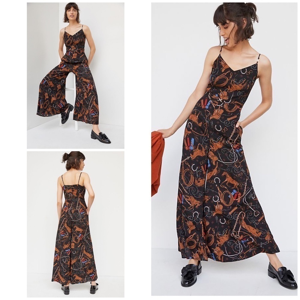 NWT Maeve Caballos Horses Western Ribbon Jumpsuit​​​​​​